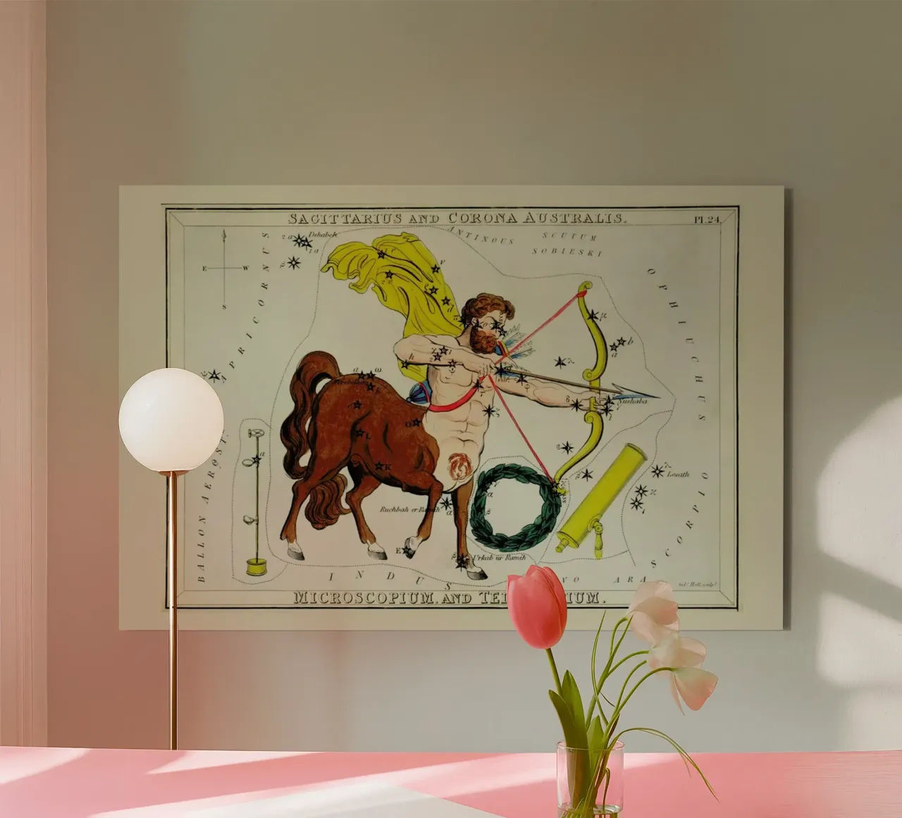 Sagittarius alluminio dibond da Vintage by JUNIQE