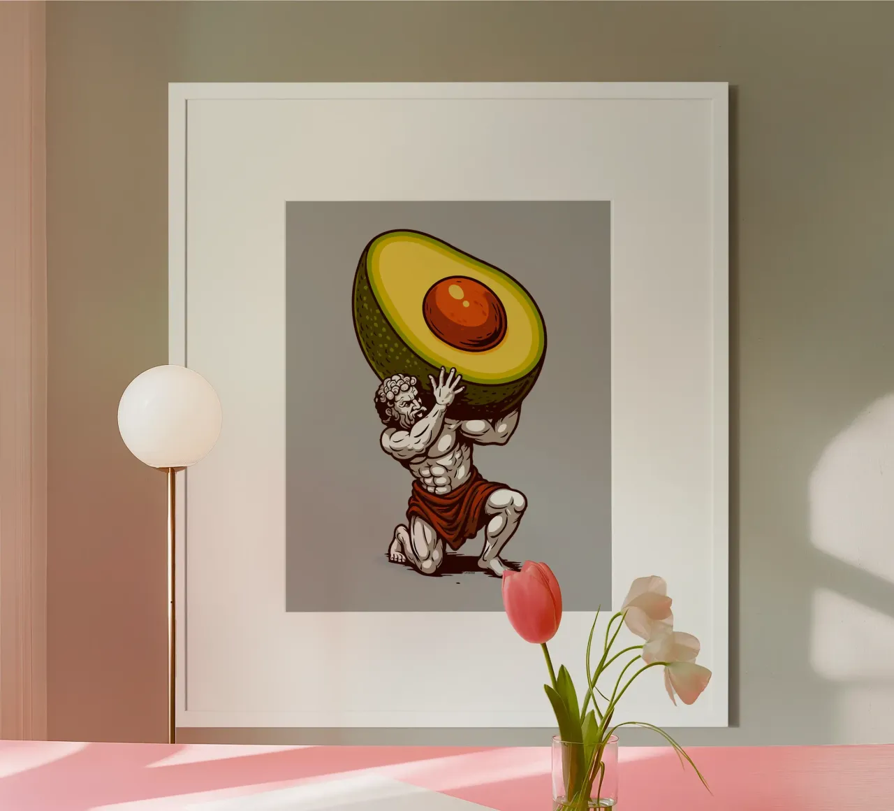 Avocado-Atlas Poster von LM2KONE