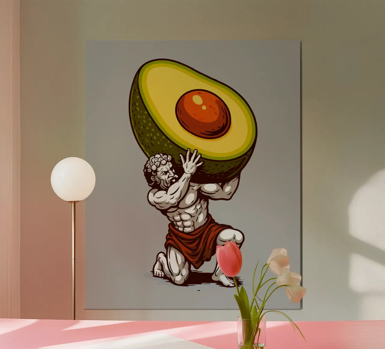 Avocado-Atlas Poster von LM2KONE