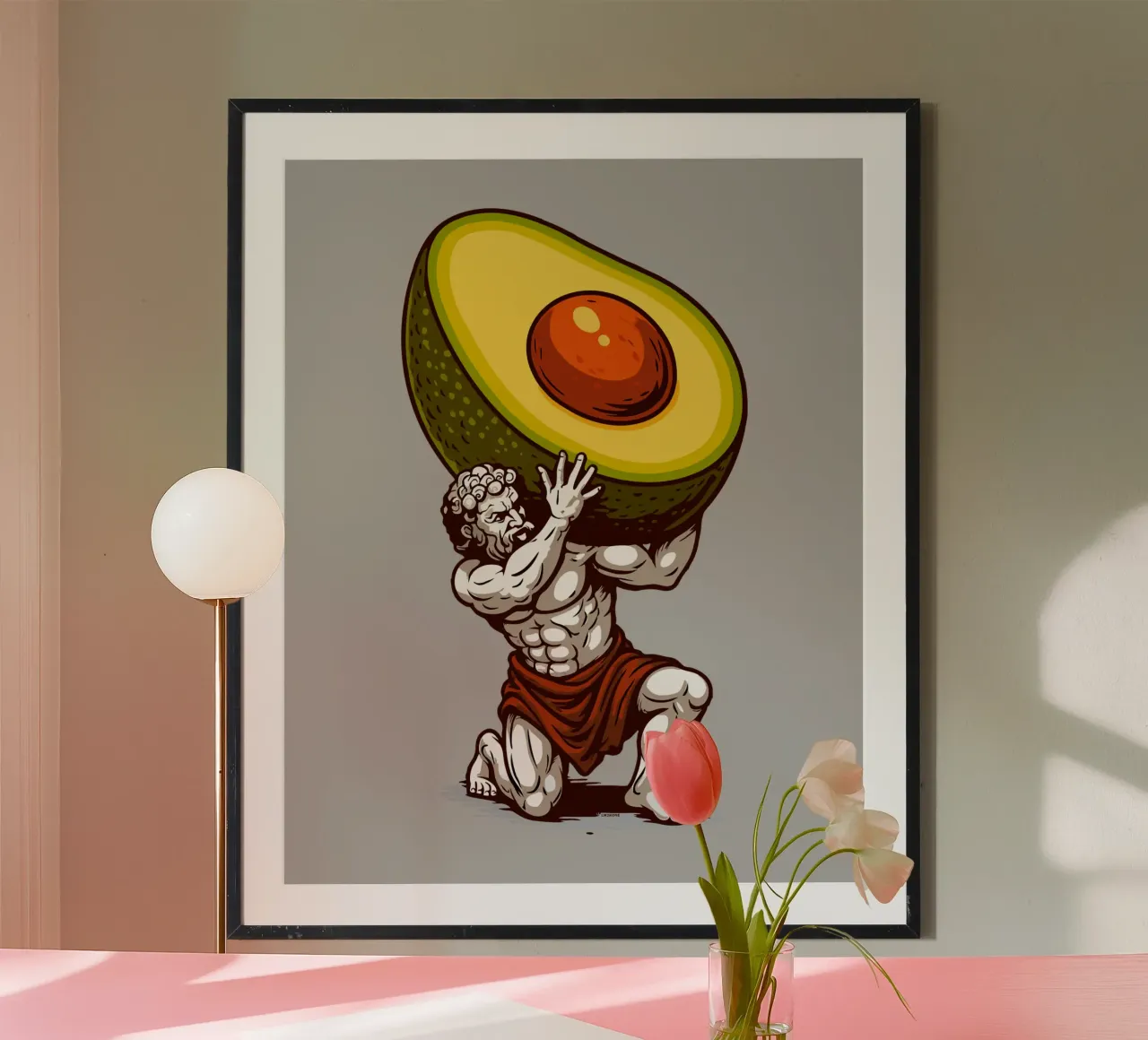 Avocado-Atlas Poster von LM2KONE