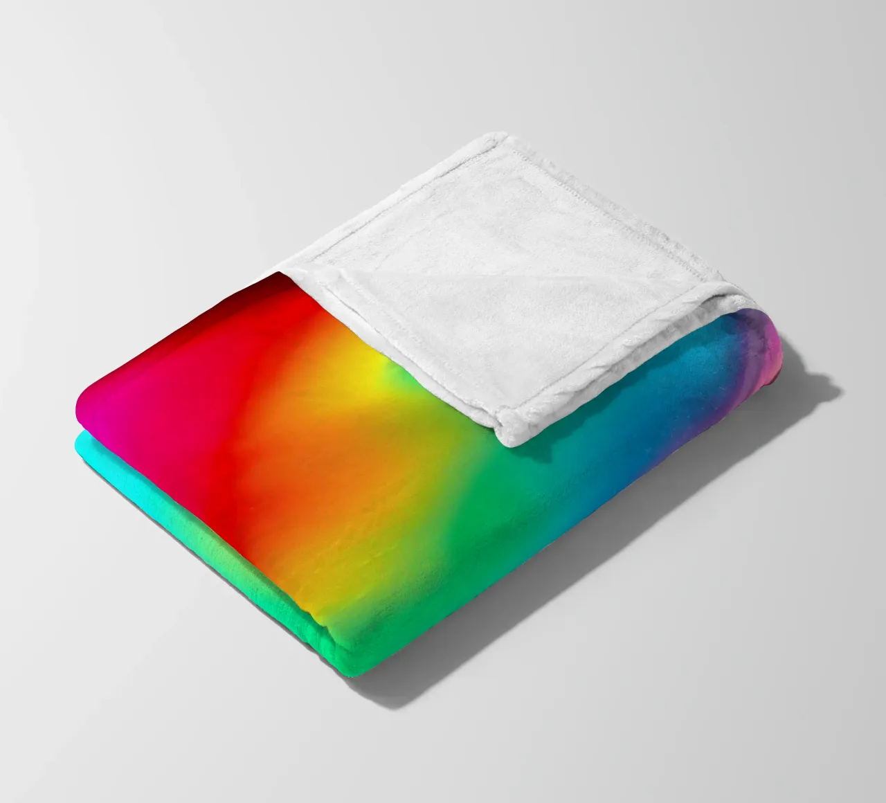 Buntes abstraktes Muster mit lebendigen, fließenden Formen Fleecedecke von DesignDoodle