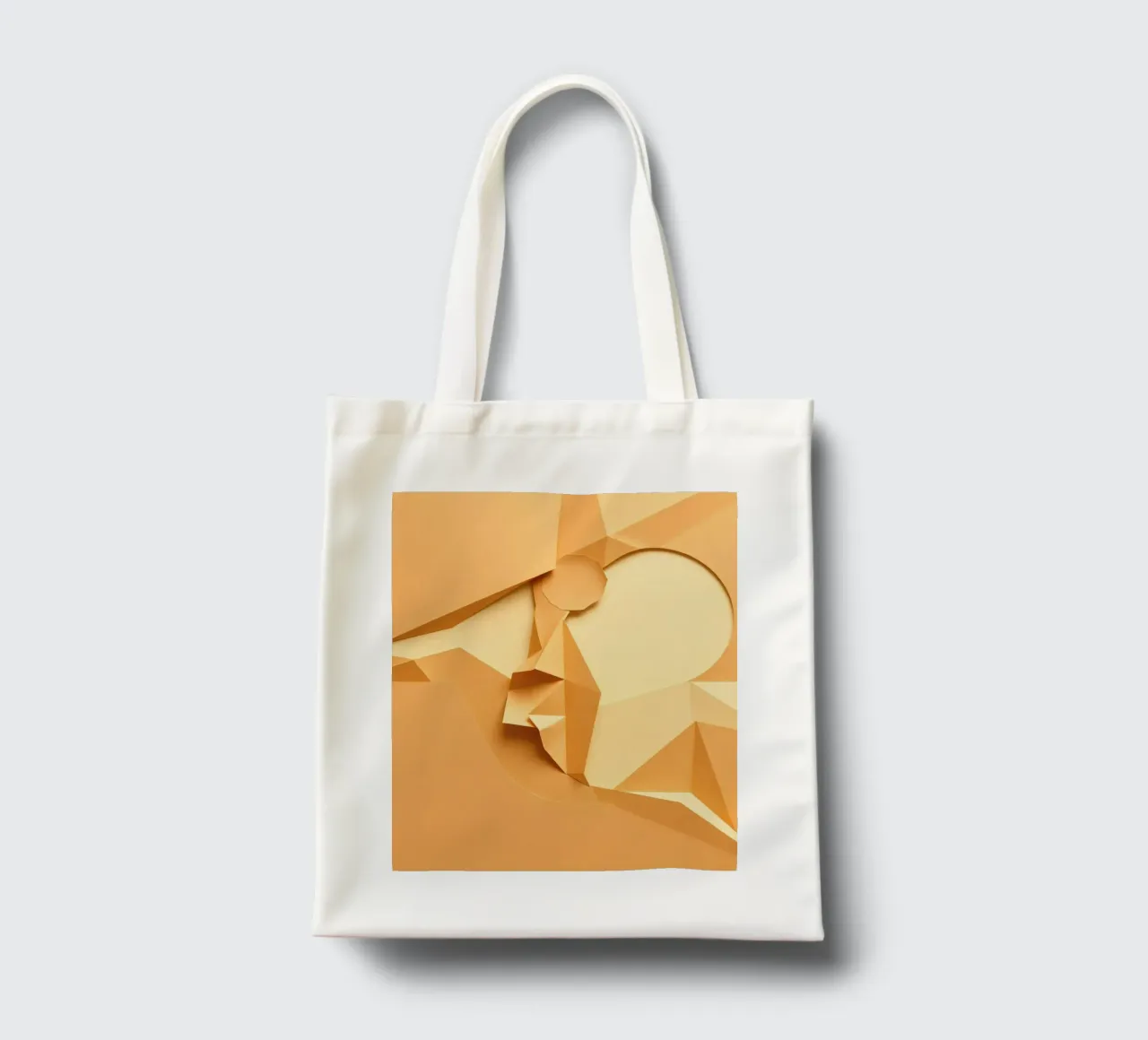 Elegant paper art creation featuring abstract shapes tote bag by DesignDoodle