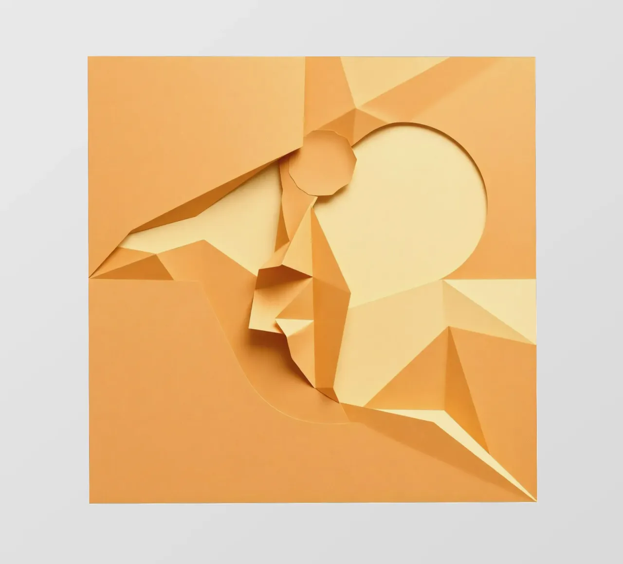Elegante creazione artistica in carta con forme astratte telo in pvc da DesignDoodle