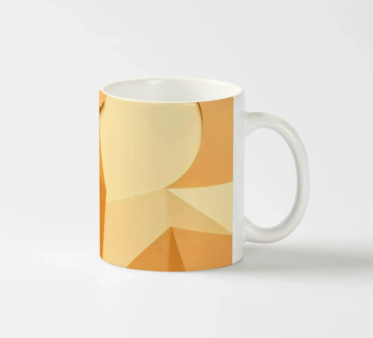 Elegante creazione artistica in carta con forme astratte tazza in ceramica da DesignDoodle