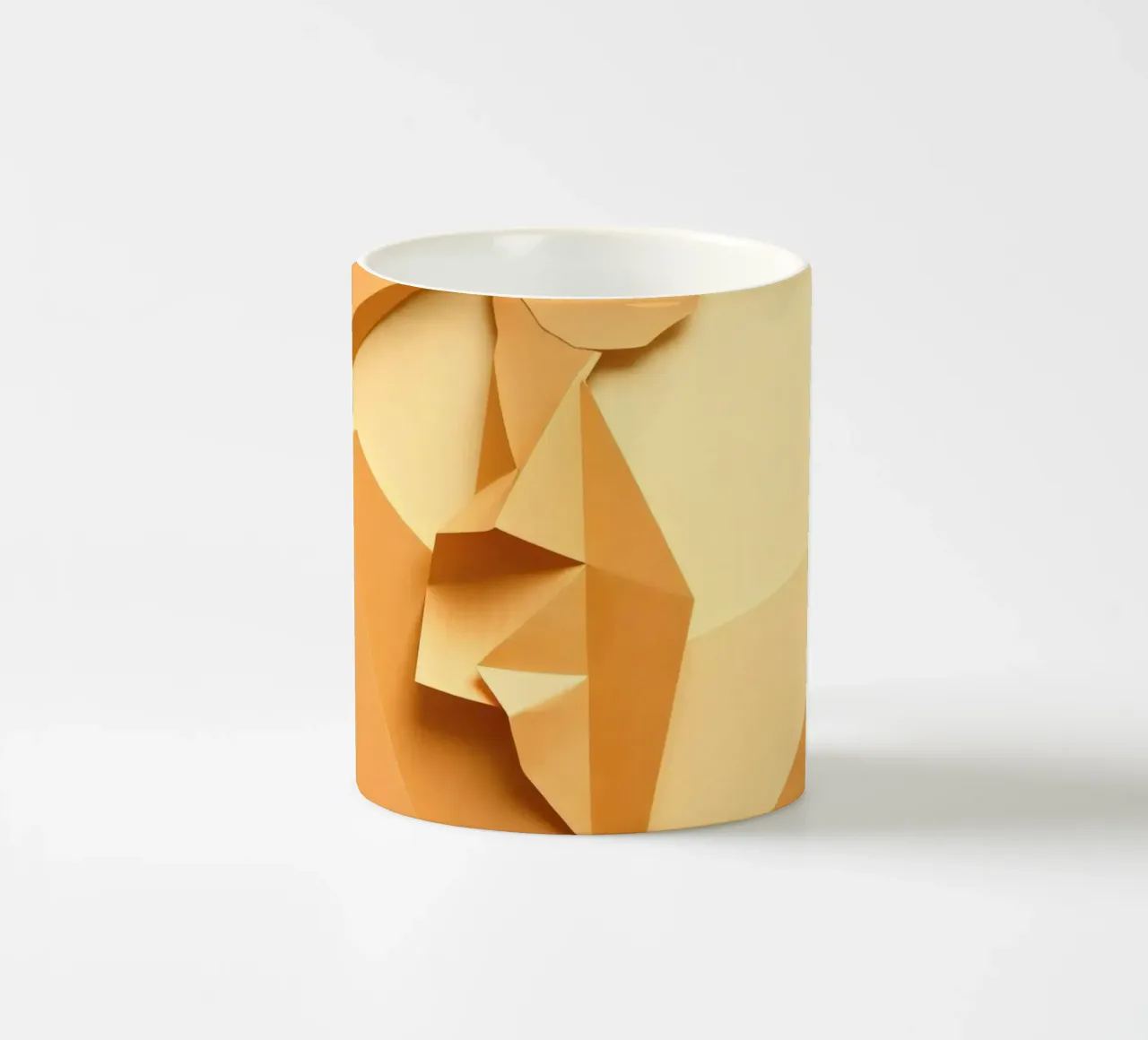 Elegante creazione artistica in carta con forme astratte tazza in ceramica da DesignDoodle