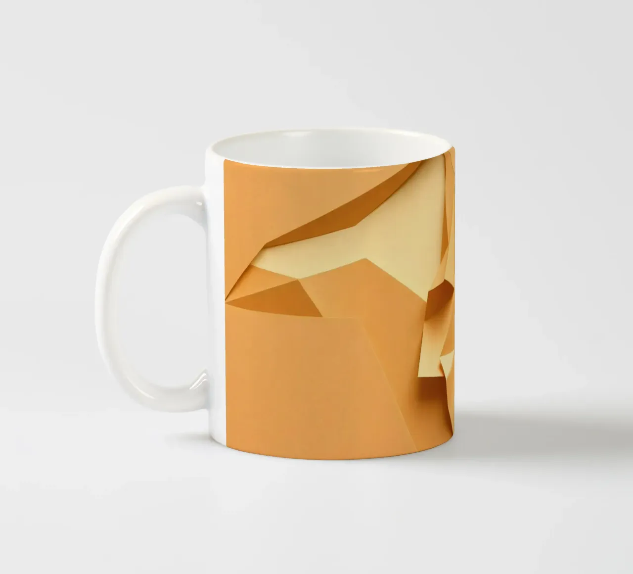 Elegante creazione artistica in carta con forme astratte tazza in ceramica da DesignDoodle