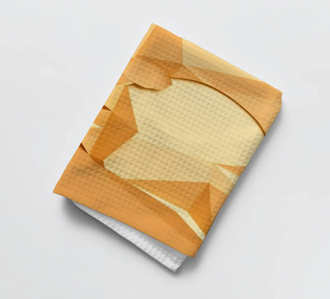 Elegant paper art creation featuring abstract shapes tea towel by DesignDoodle