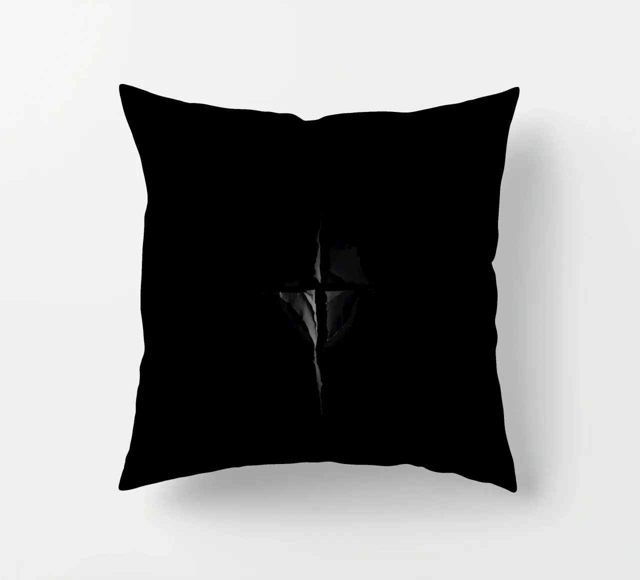 Una crepa scura in una superficie rivela una luce sottile cuscino da DesignDoodle