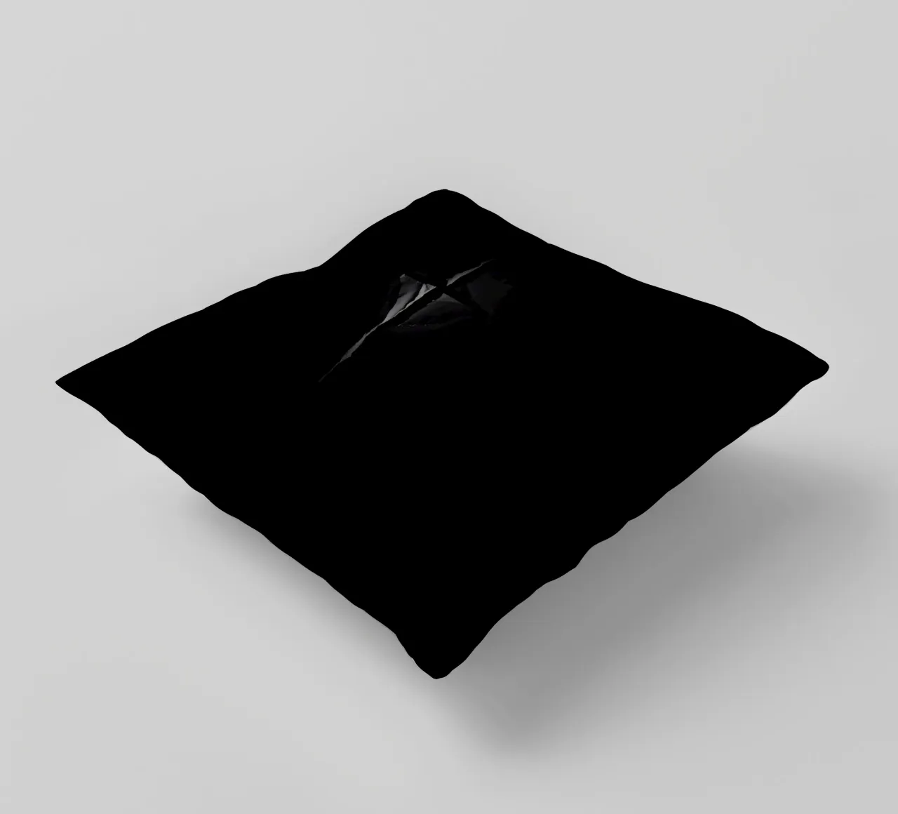 Una crepa scura in una superficie rivela una luce sottile cuscino da DesignDoodle