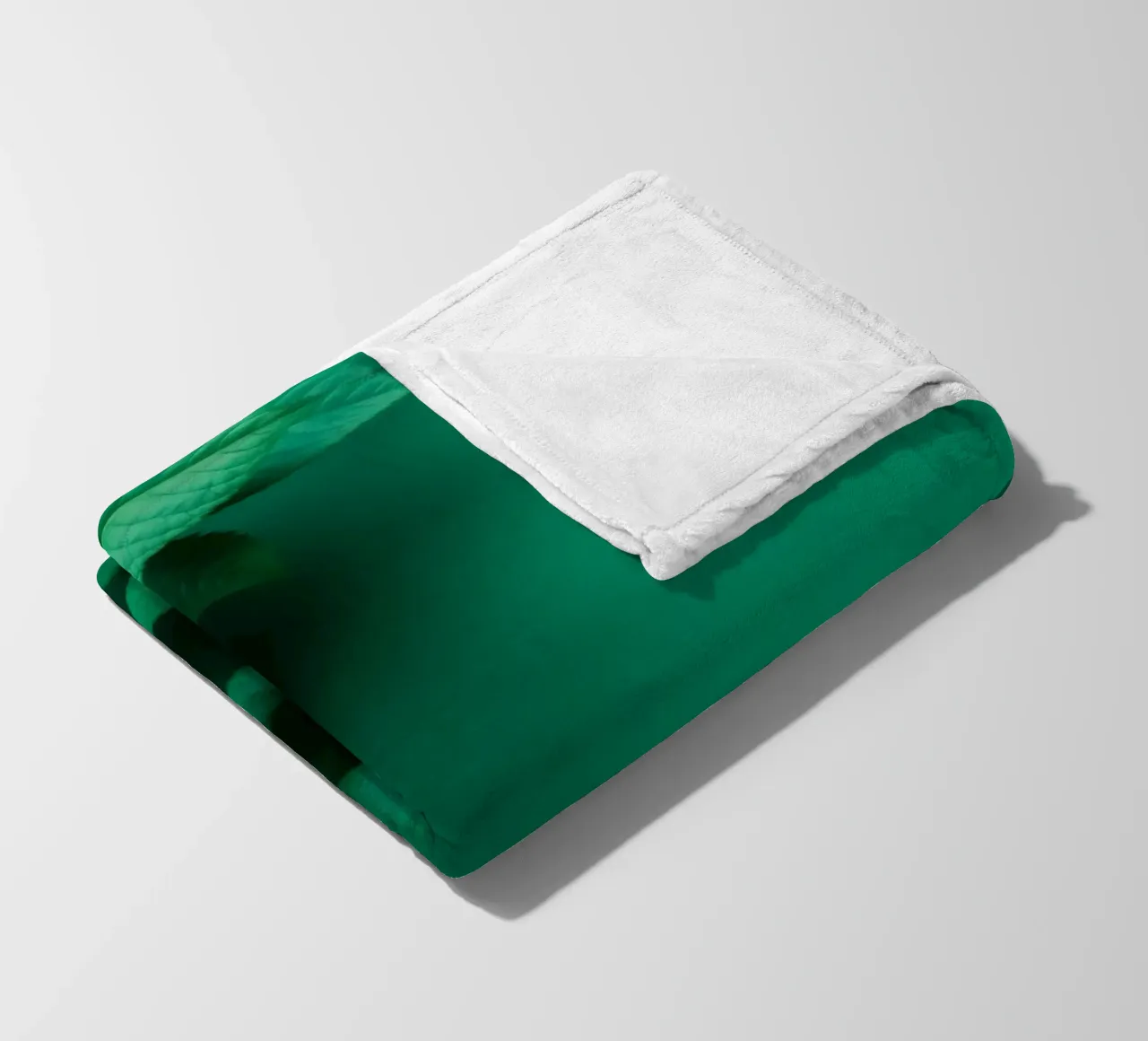Lush green leaves create a backdrop in a calming nature fleece blanket by DesignDoodle