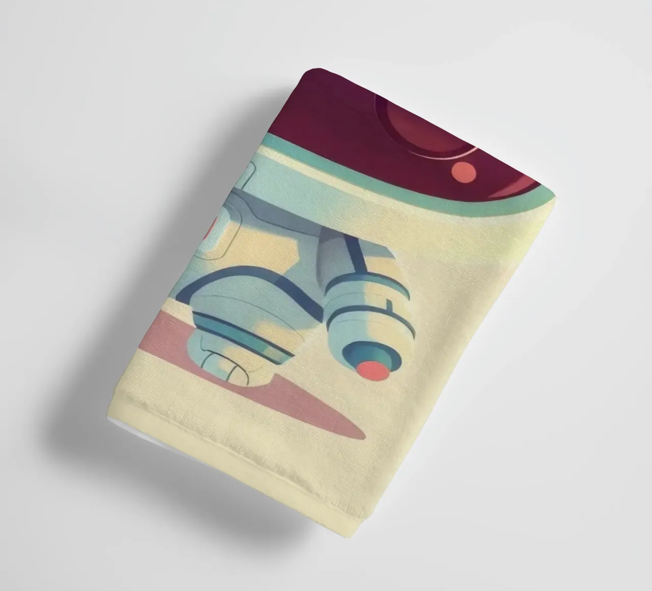 Cute cartoon astronaut character exploring space towel by DesignDoodle