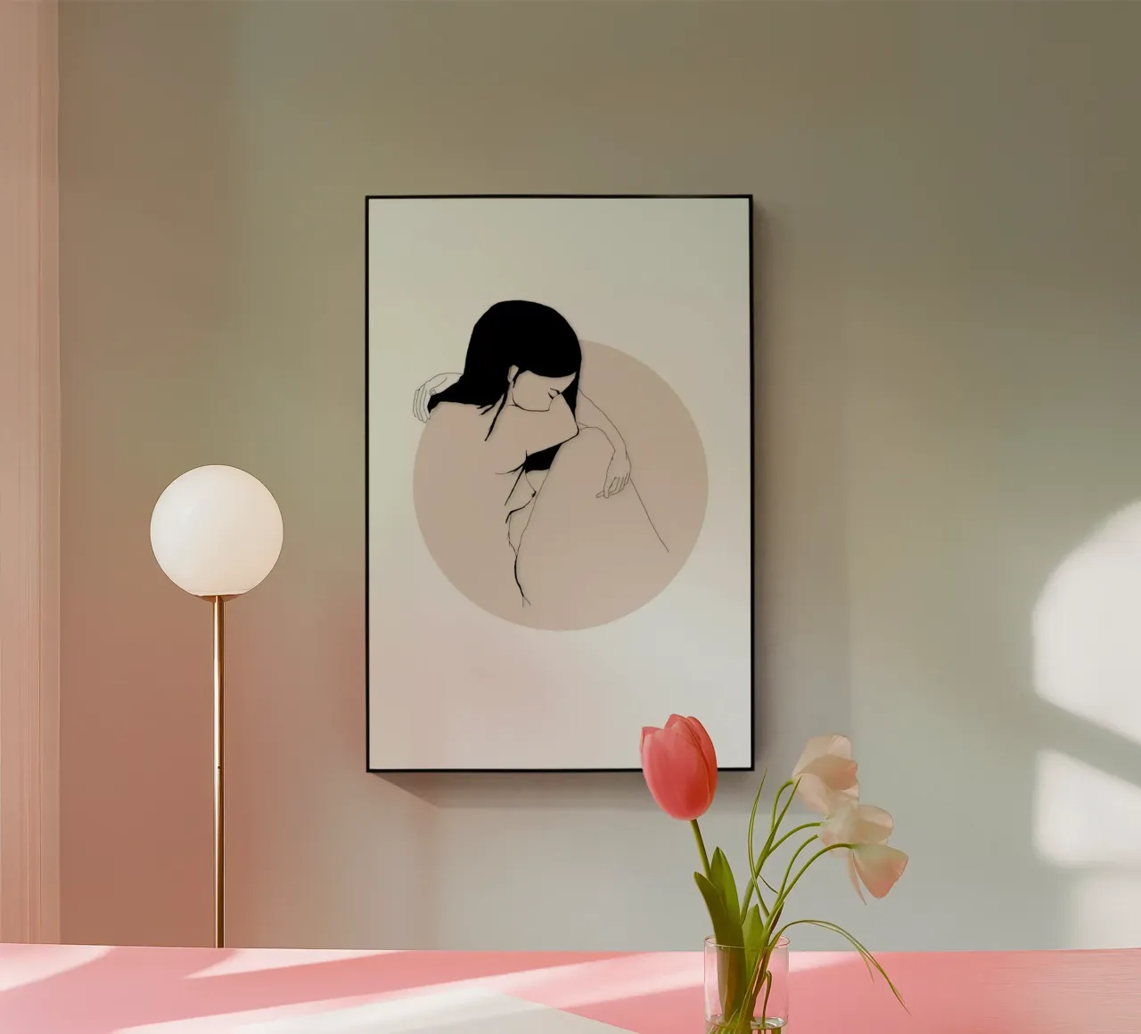 Big Hug plexiglass da Sabrina Ziegenhorn