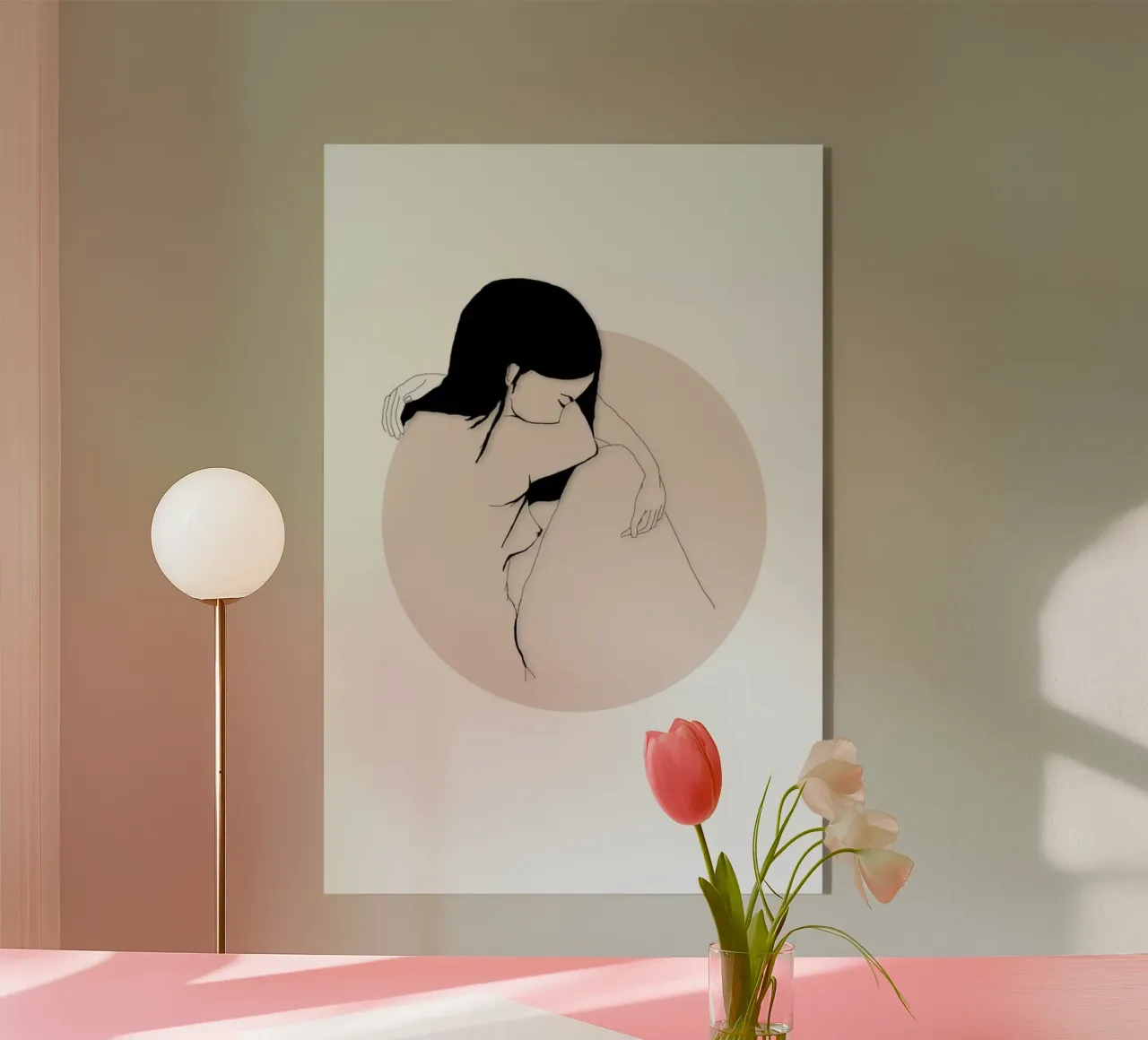 Big Hug plexiglass da Sabrina Ziegenhorn