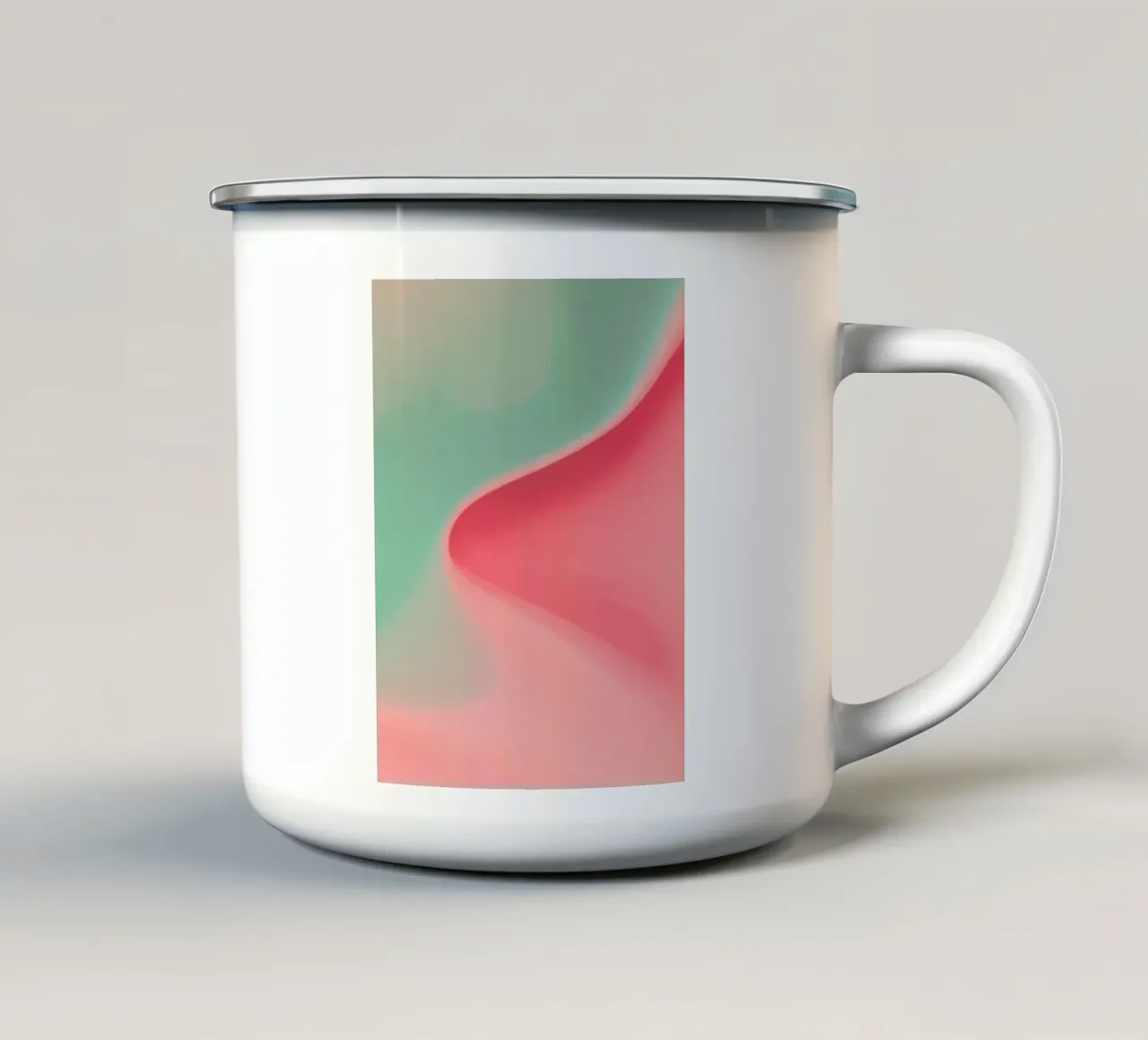 Magiche onde pastello tazza in smalto da Carinaprint