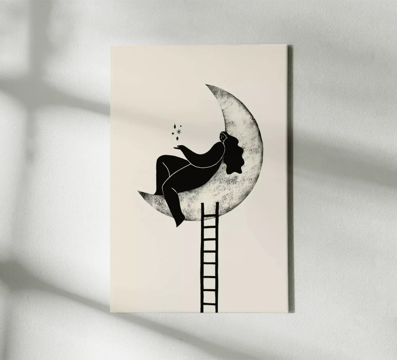 Crescent Climb Leinwand von Graphite