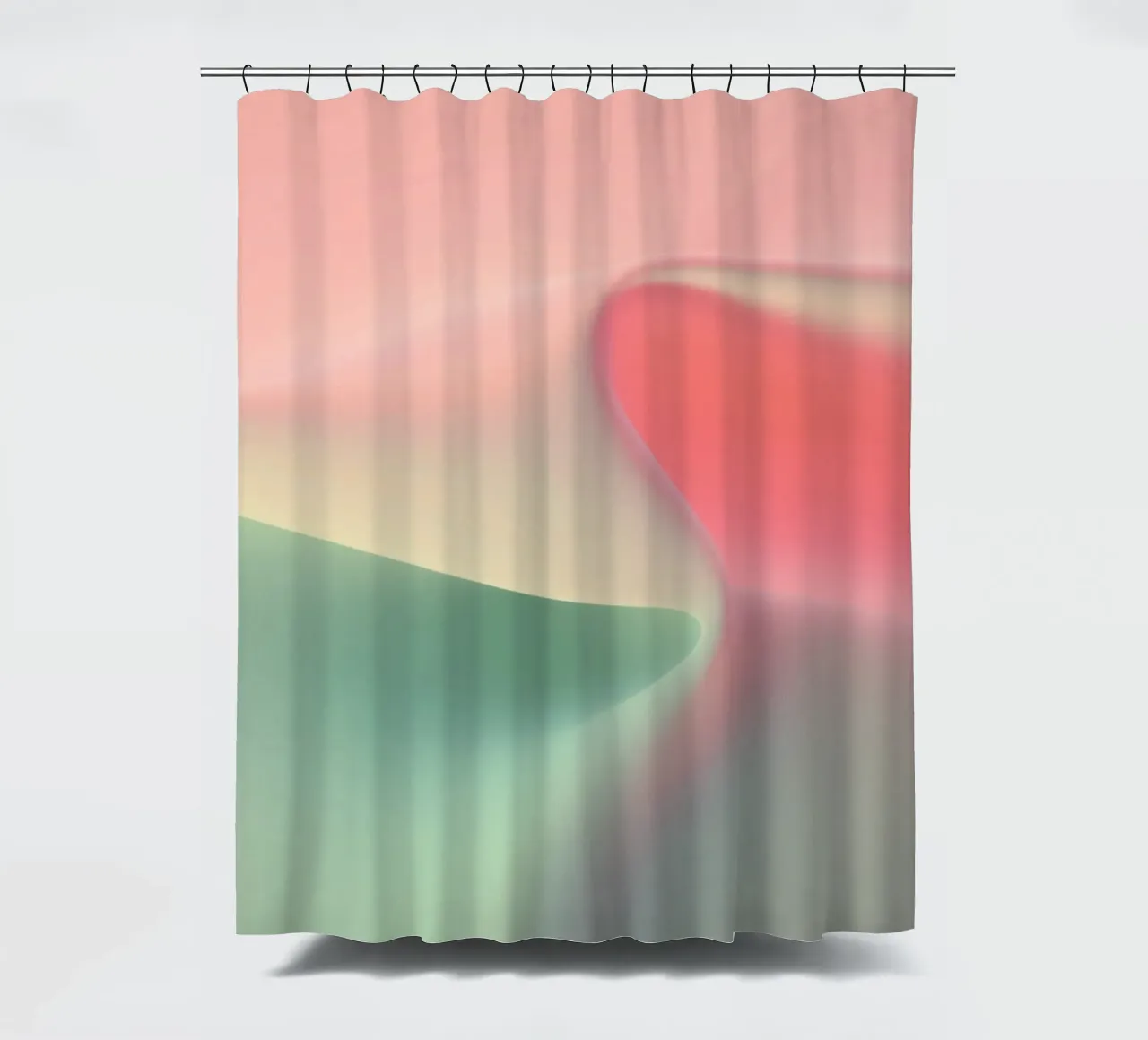 Gentle waves Harmony shower curtain by Carinaprint