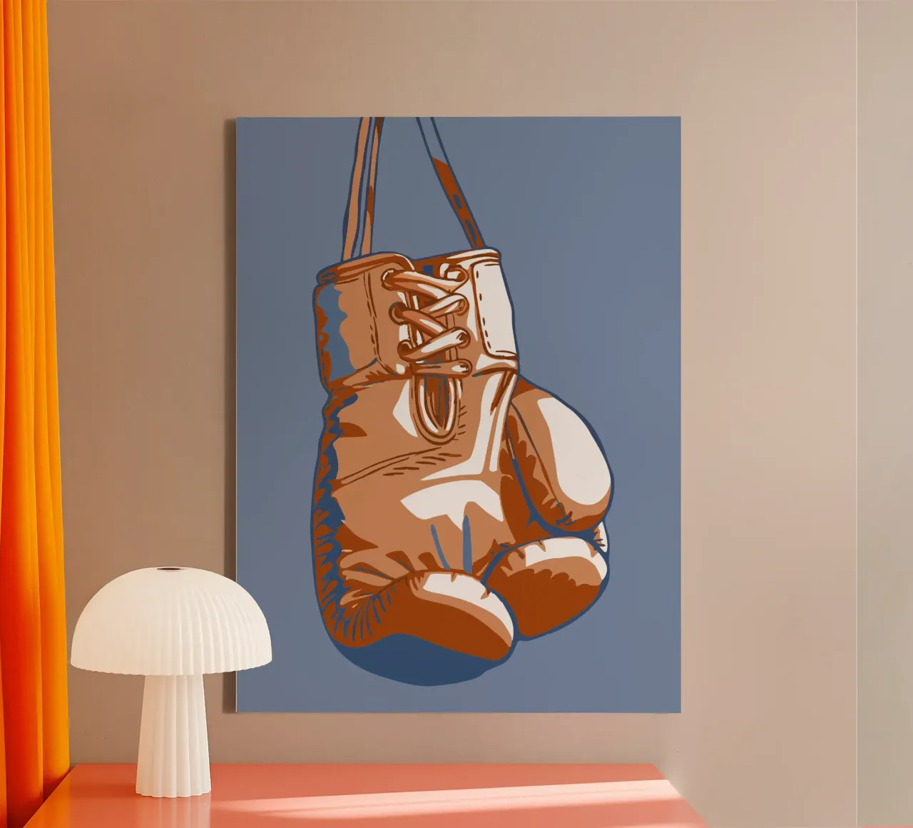 Guanti da boxe tela con Cornice a cassetta da SPORTS ONLY