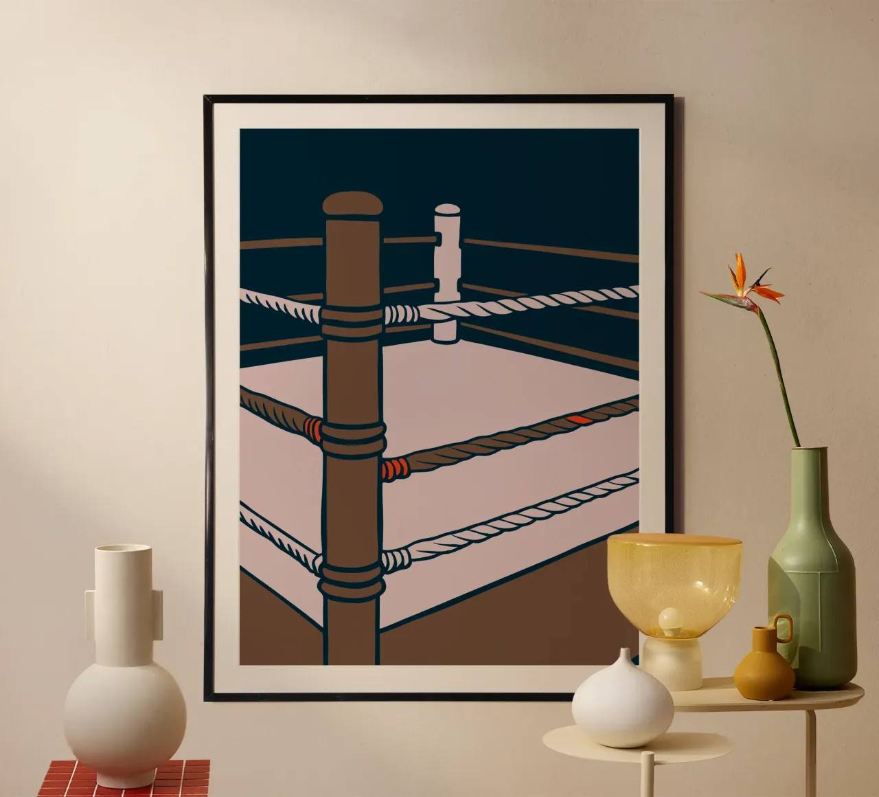 Boksring poster van SPORTS ONLY