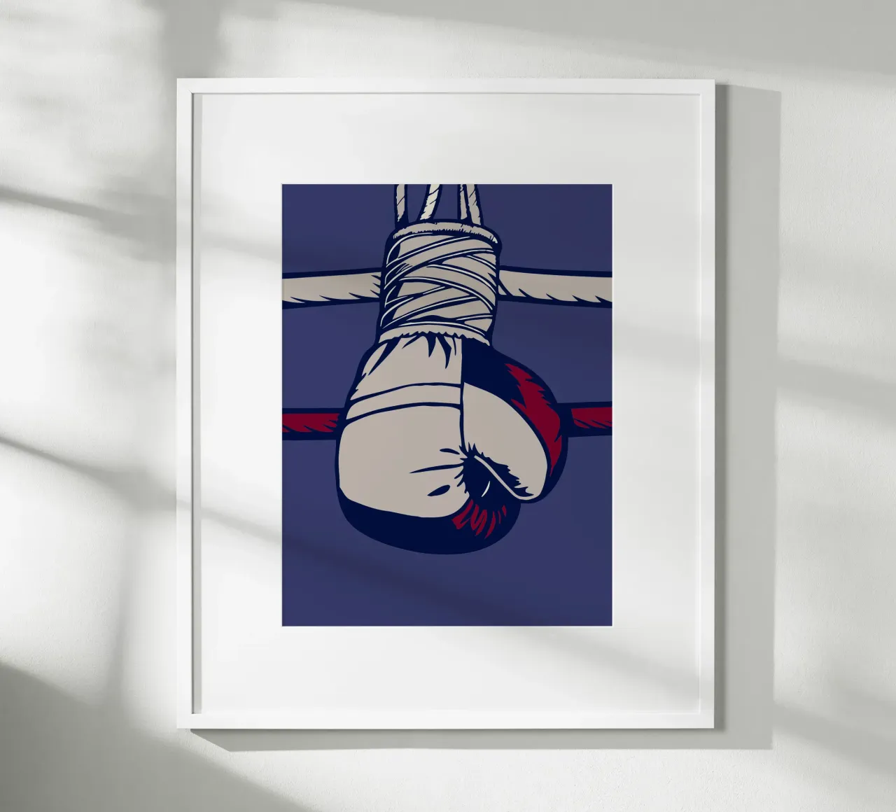 Guanti da boxe poster con telaio in legno da SPORTS ONLY