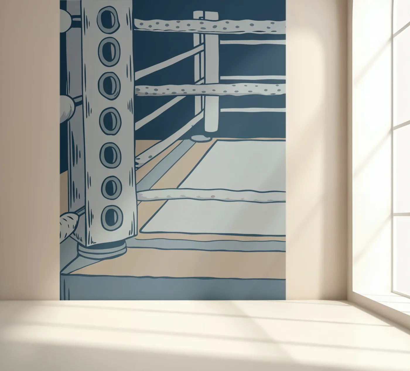 Boksring fotobehang van SPORTS ONLY