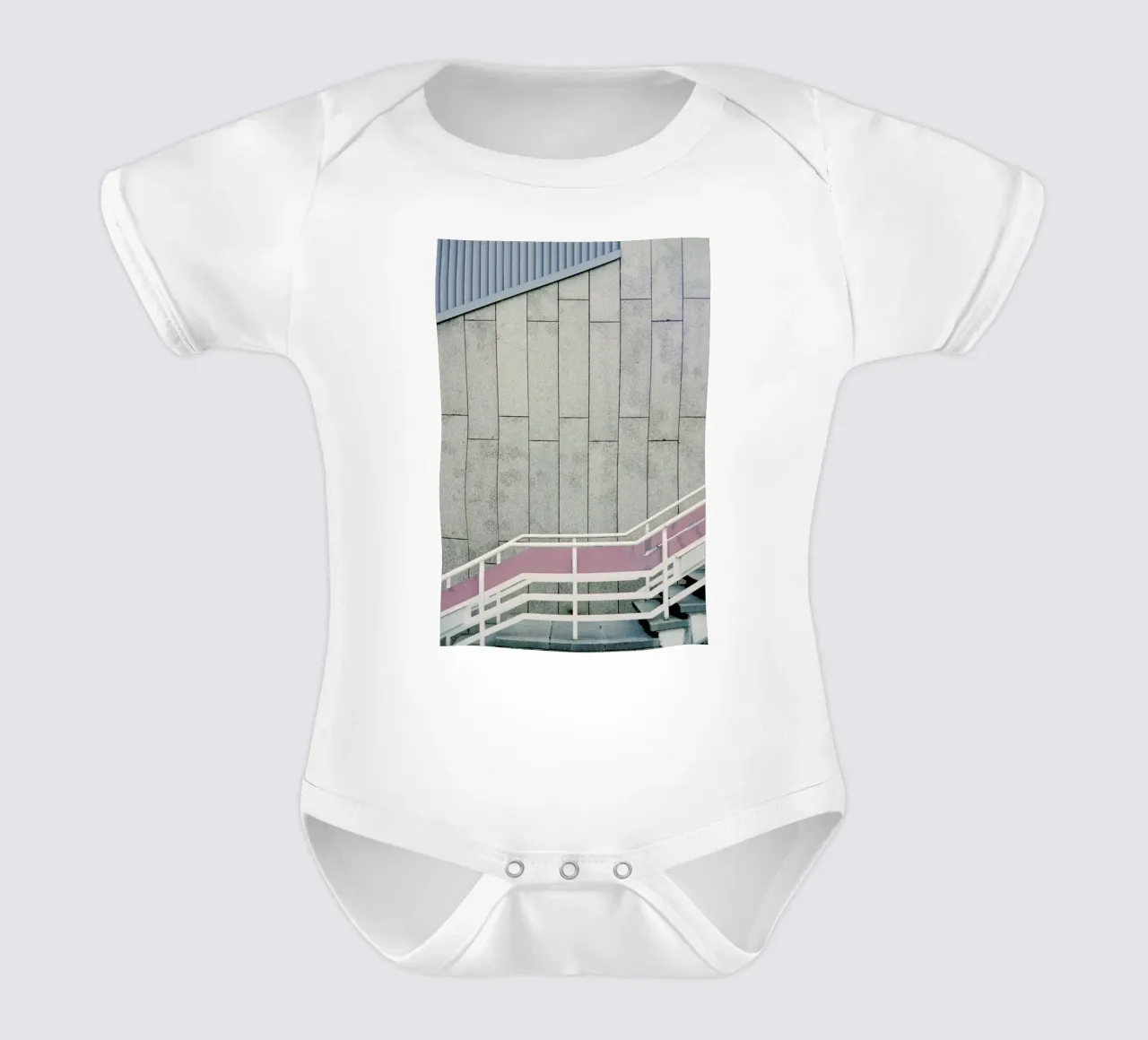 Up The Stairs body neonato maniche corte da Nur Mut