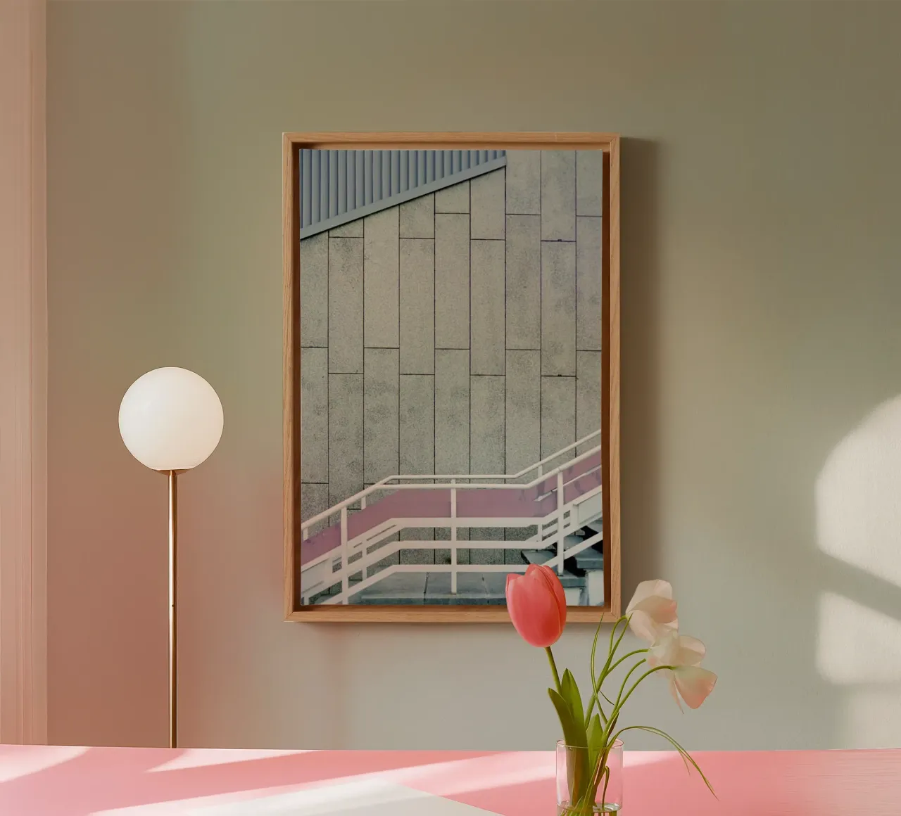 Up The Stairs canvas van Nur Mut