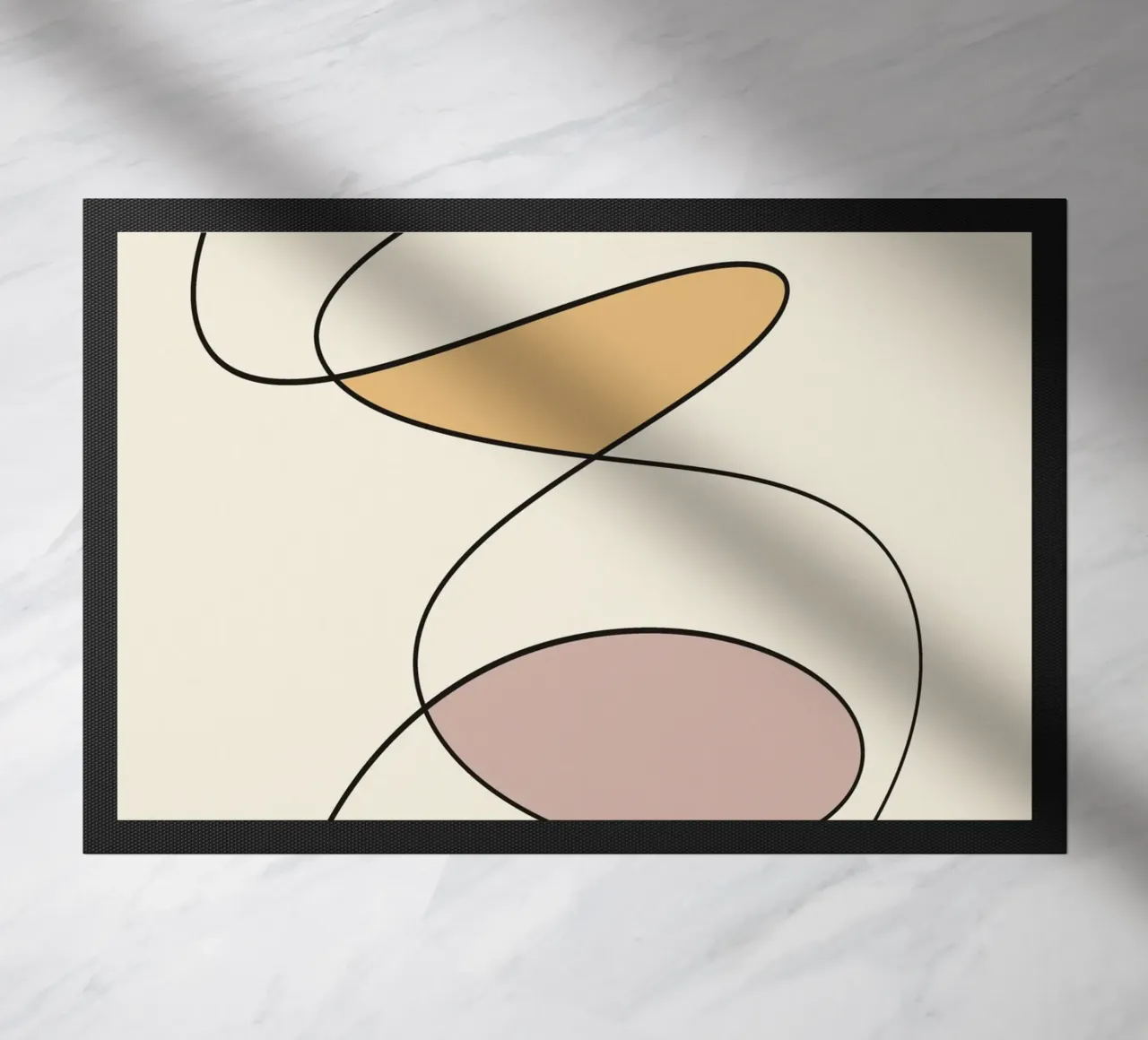 Minimal graceful line art abstract zerbino da Little Dean