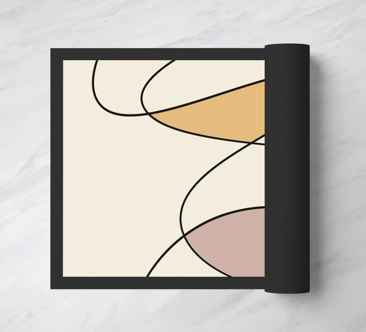 Minimal graceful line art abstract zerbino da Little Dean