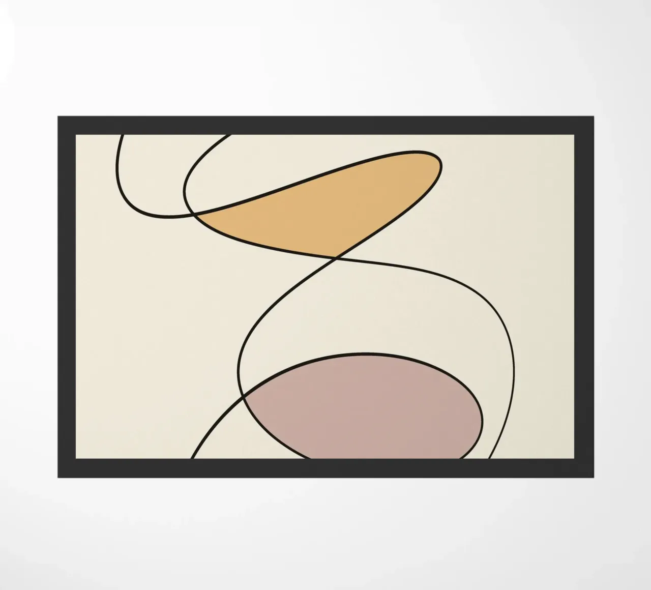 Minimal graceful line art abstract zerbino da Little Dean