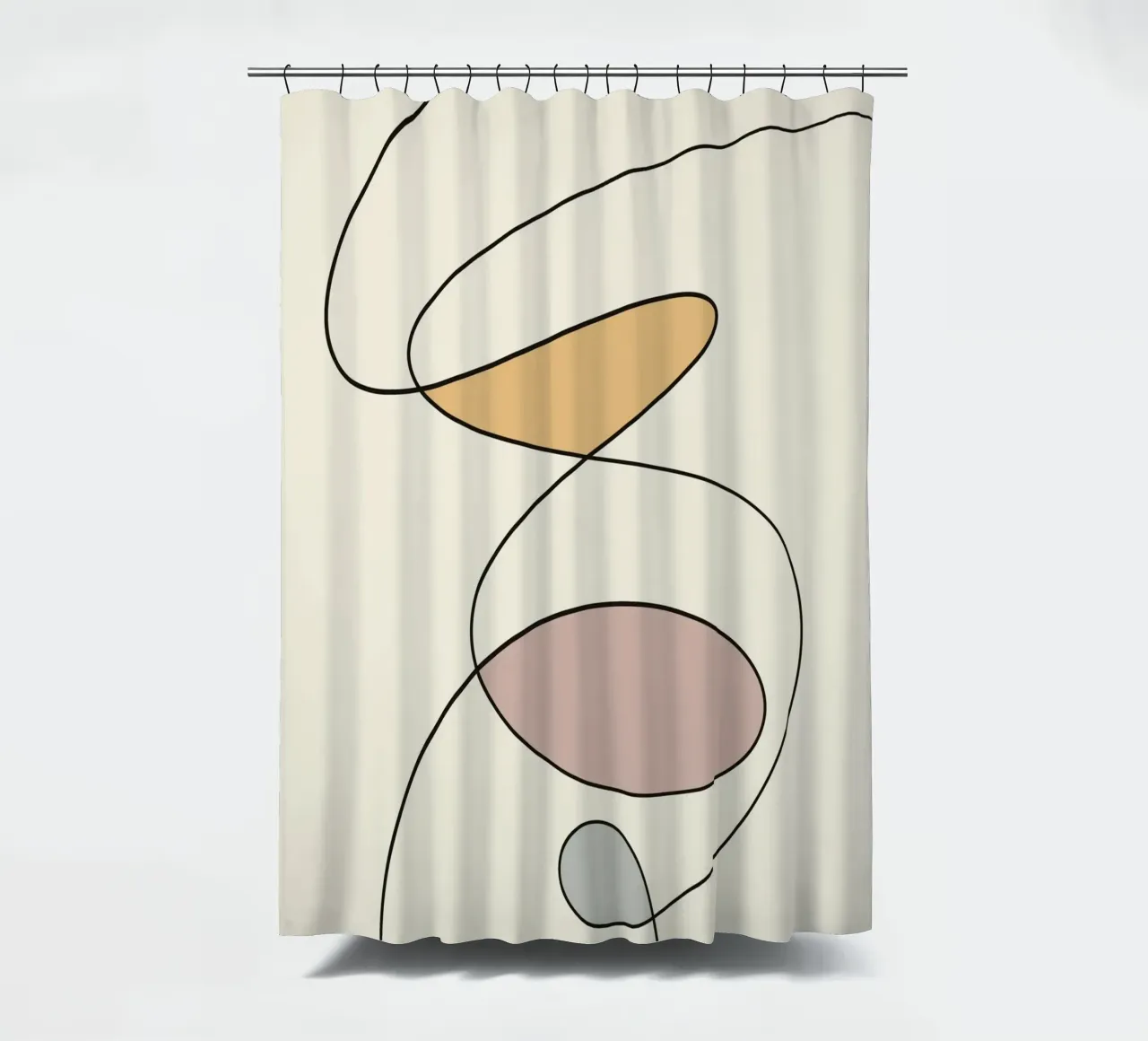 Minimal graceful line art abstract tenda da doccia da Little Dean