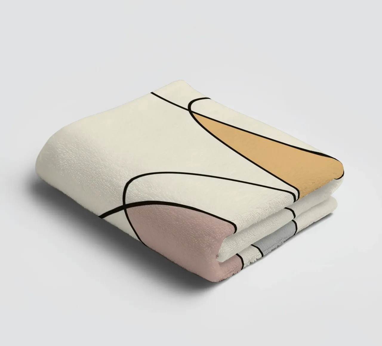 Minimal graceful line art abstract asciugamano da bagno da Little Dean