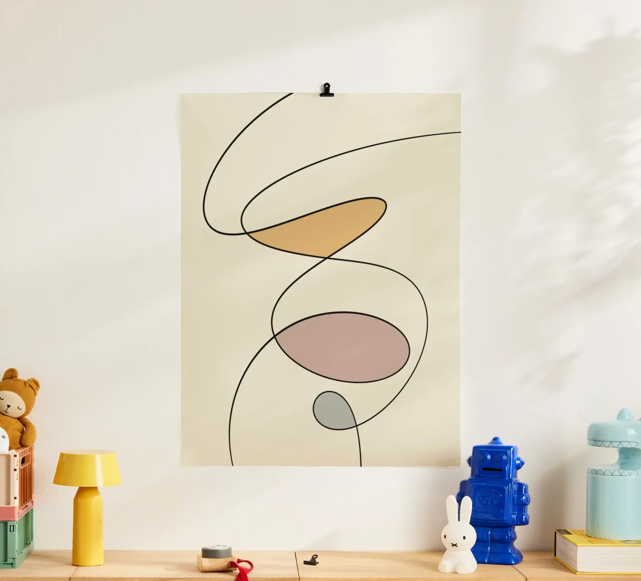 Minimal graceful line art abstract carta hahnemühle da Little Dean