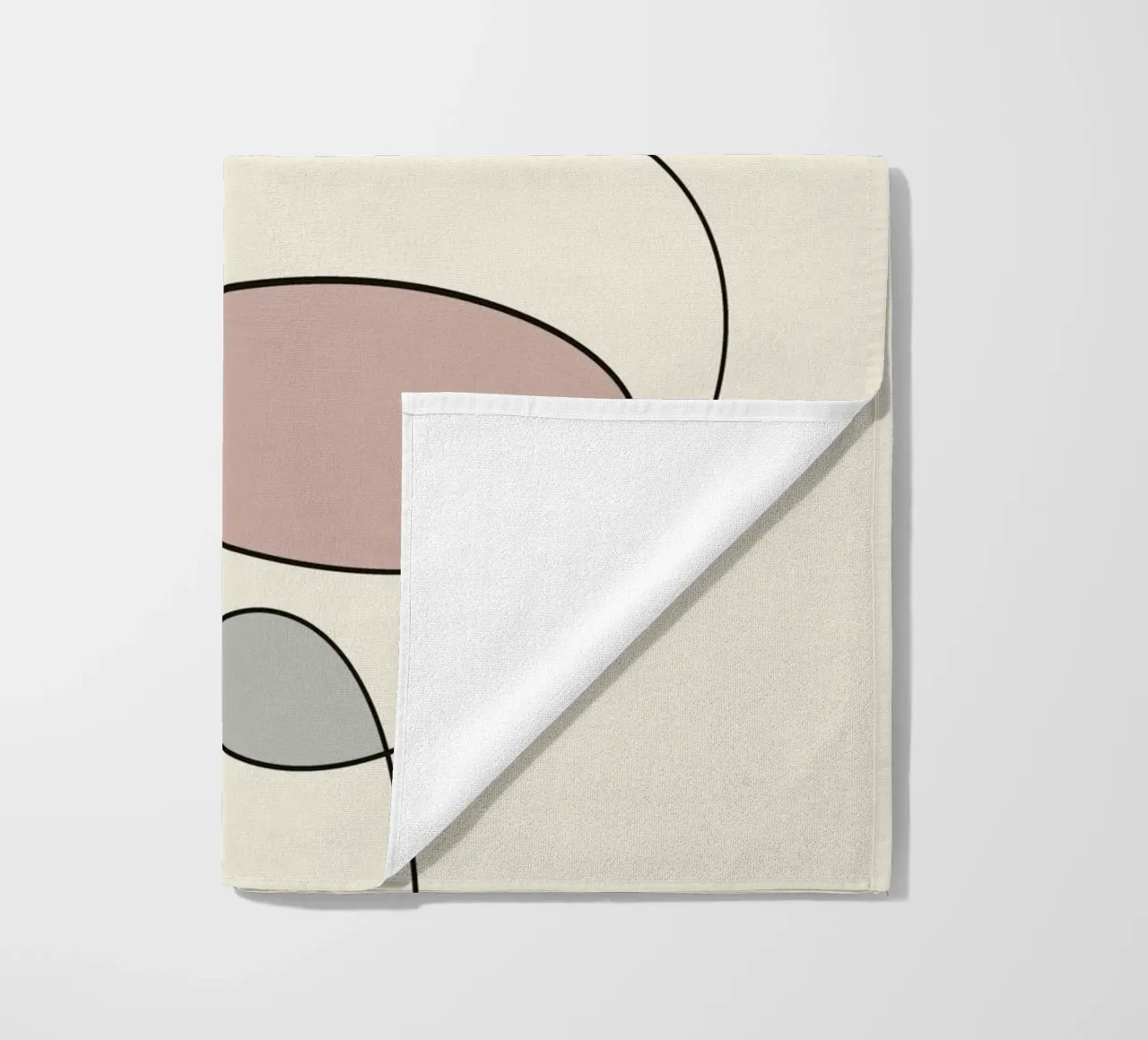 Minimal graceful line art abstract telo mare da Little Dean