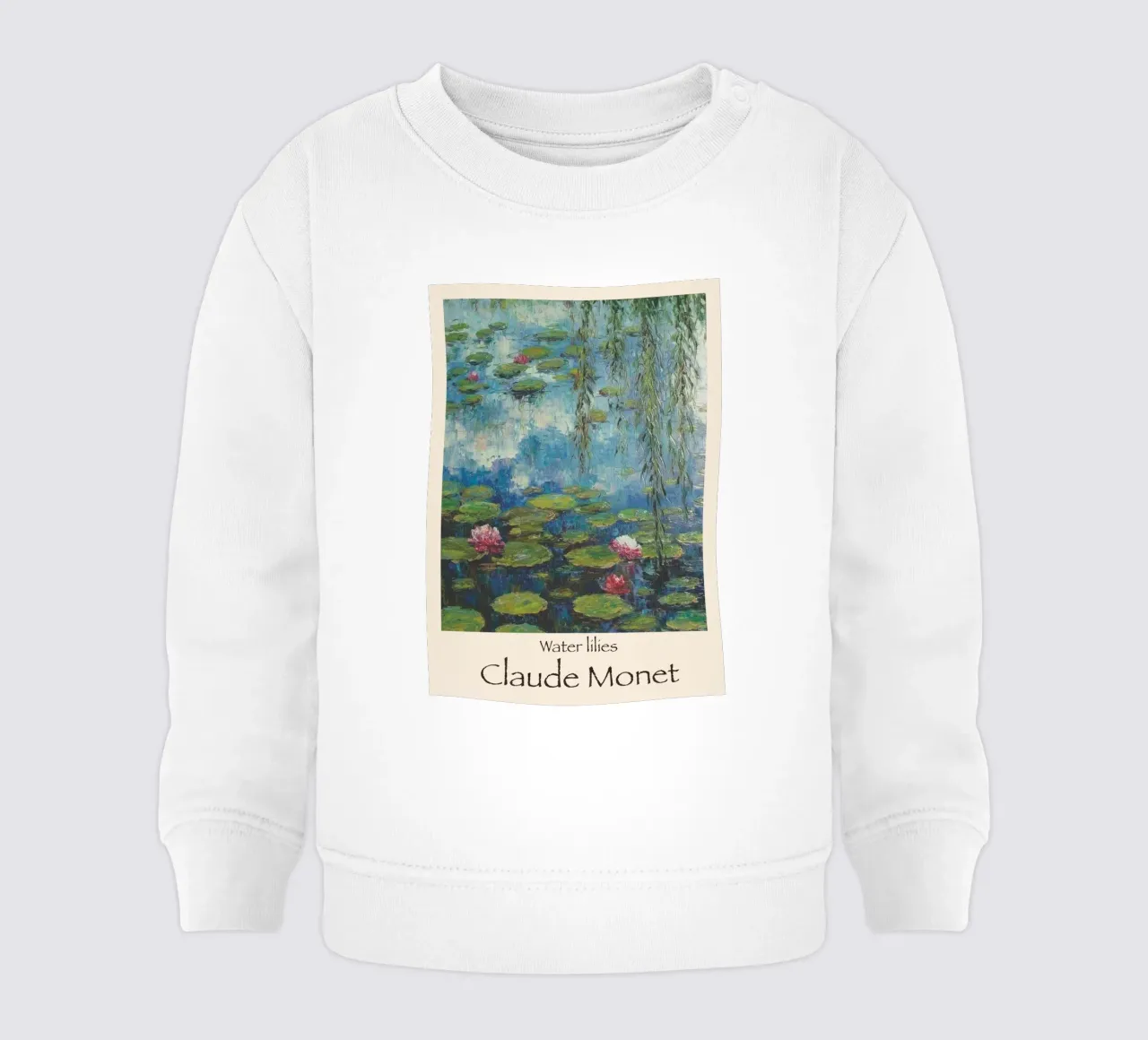 ninfee claude monet felpa neonato da belong shop