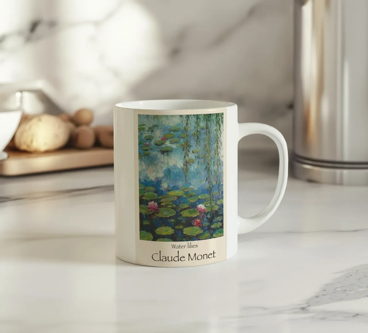 ninfee claude monet tazza in ceramica da belong shop