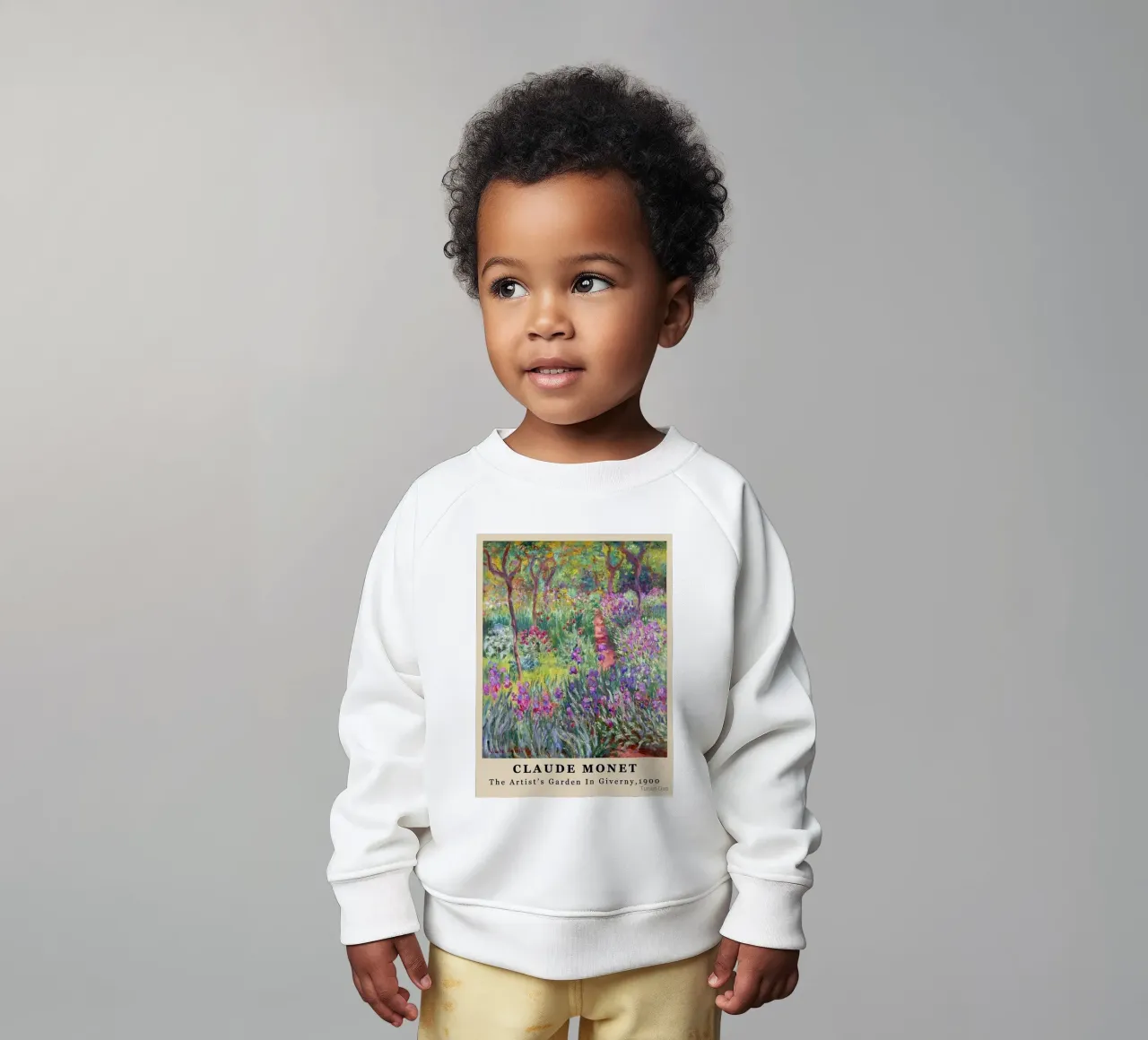 claude monet bosco di primavera felpa neonato da belong shop