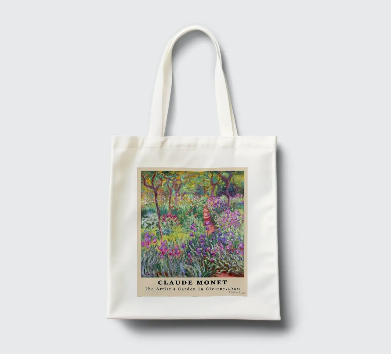 claude monet bosco di primavera borsa in juta da belong shop