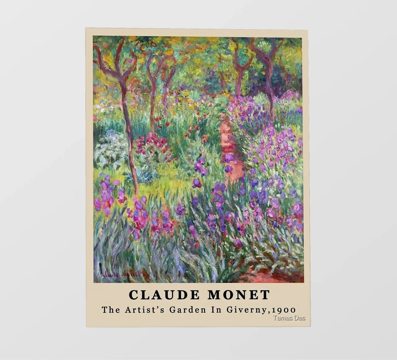 claude monet bosco di primavera pellicola backlit da belong shop