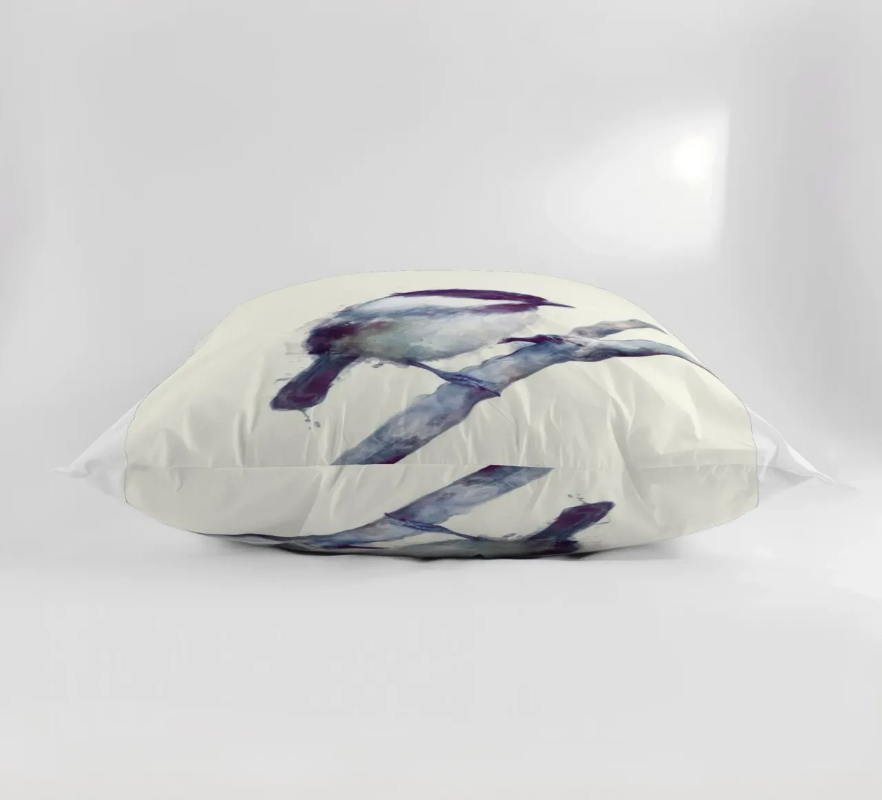 little bird on a tree branch amy hamilton decorative cushion by kbm store