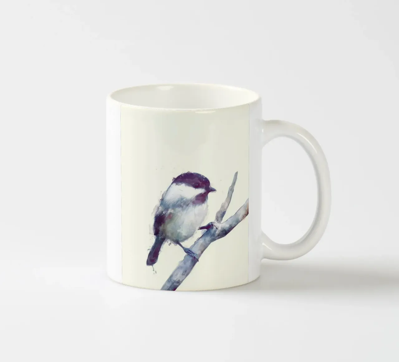 uccellino sul ramo di un albero amy hamilton tazza in ceramica da kbm store