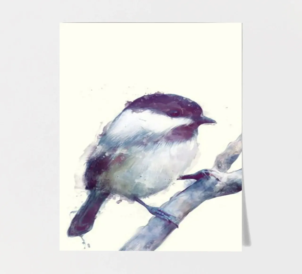kleiner vogel auf einem baumzweig amy hamilton Stickerbogen von kbm store