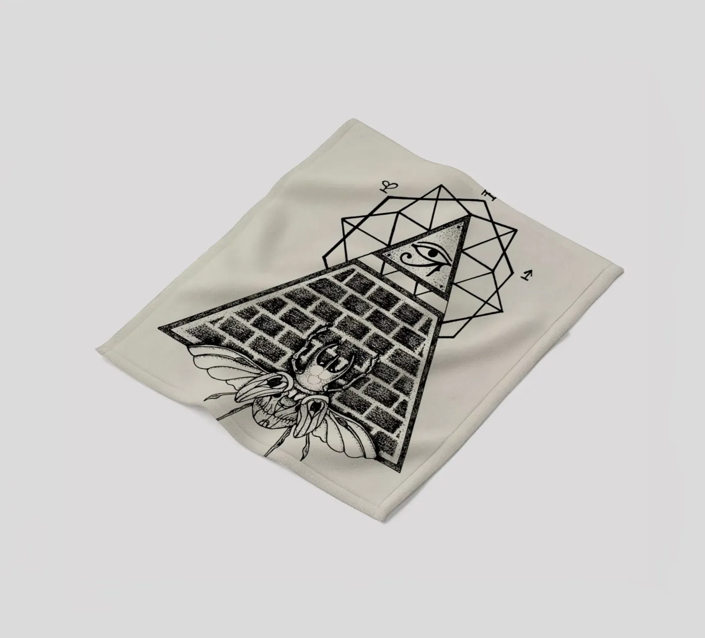 Pyramid Fleecedecke von Alejandra Sáenz