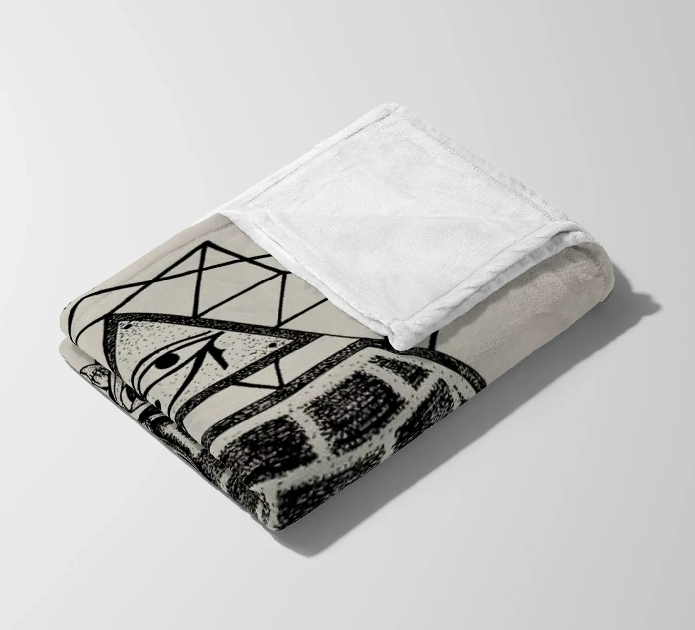 Pyramid fleecedeken van Alejandra Sáenz