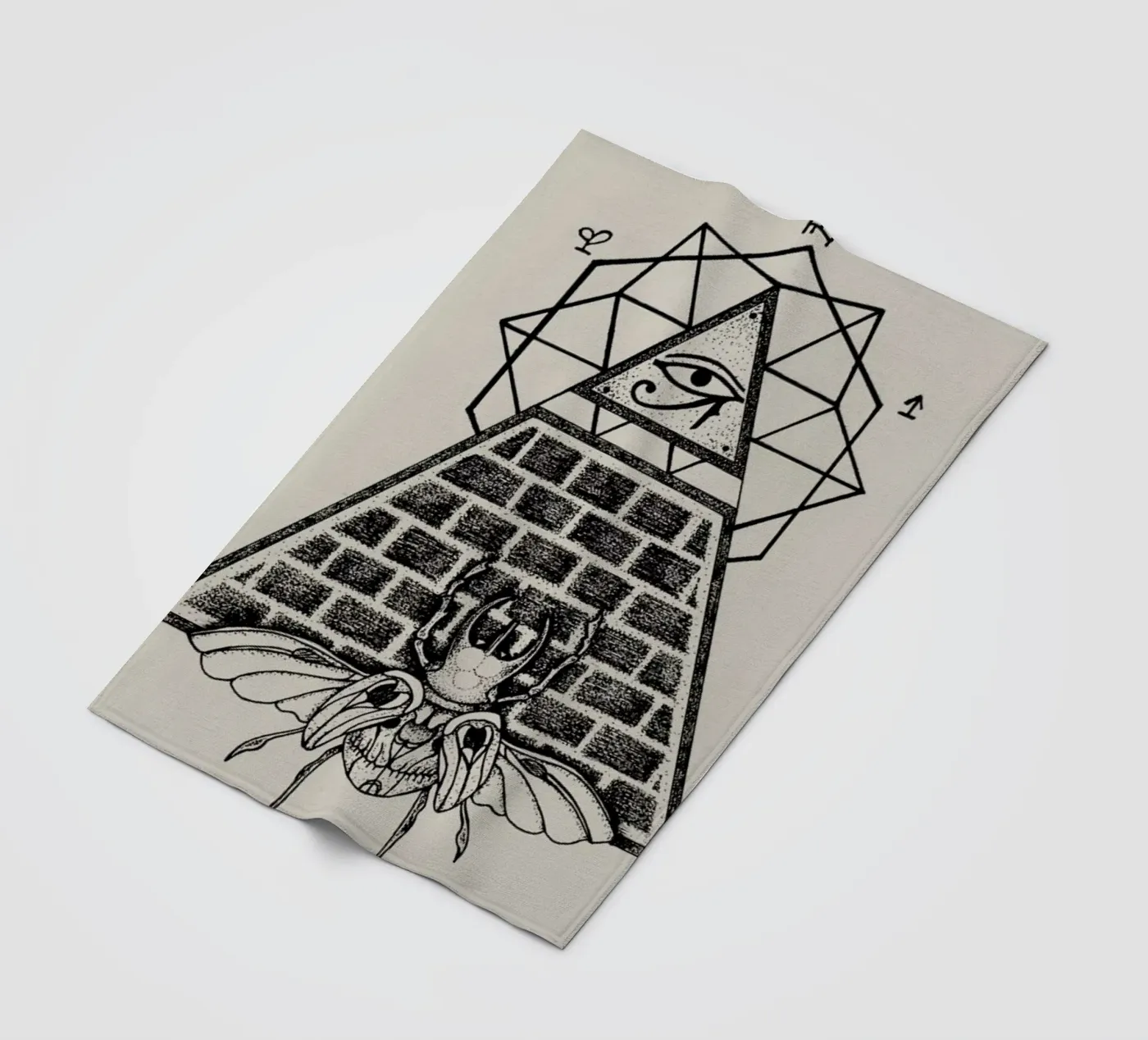 Pyramid Fleecedecke von Alejandra Sáenz