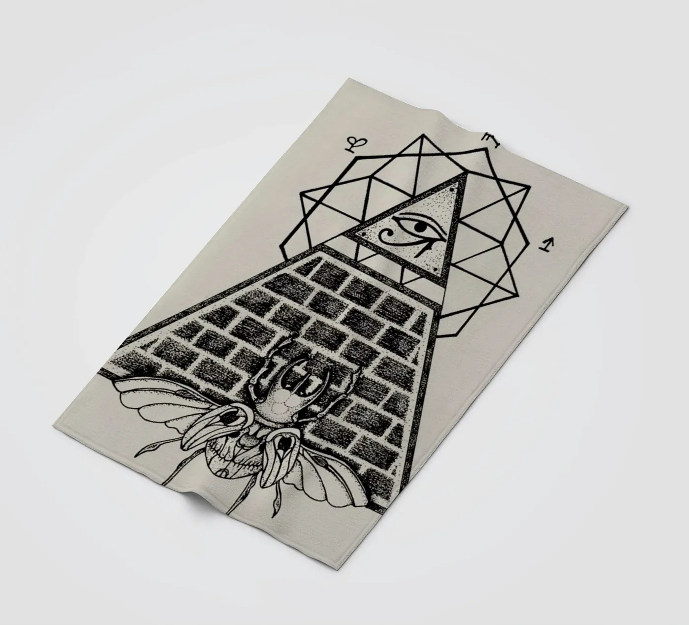 Pyramid fleecedeken van Alejandra Sáenz