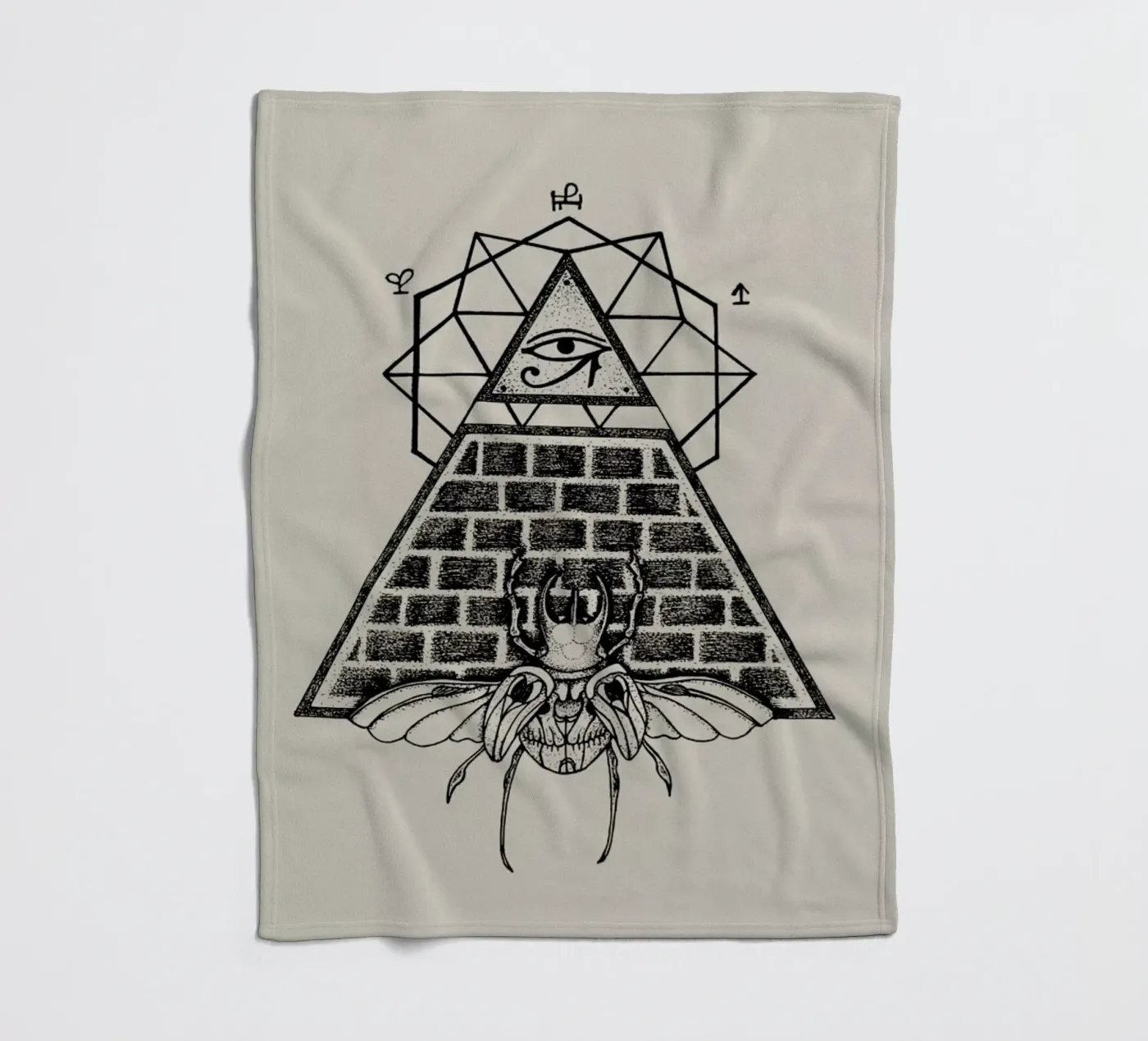 Pyramid fleecedeken van Alejandra Sáenz