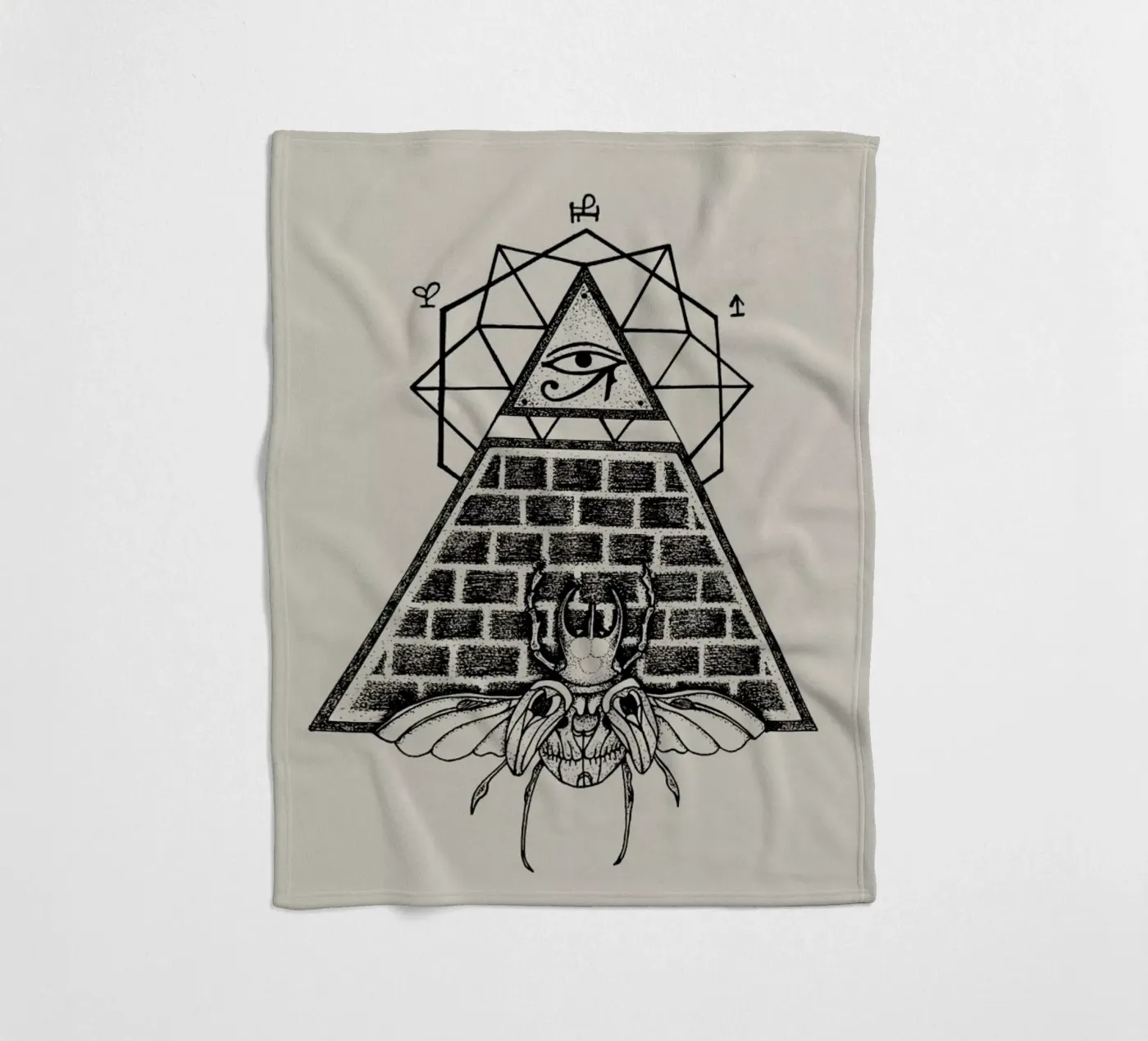 Pyramid fleecedeken van Alejandra Sáenz