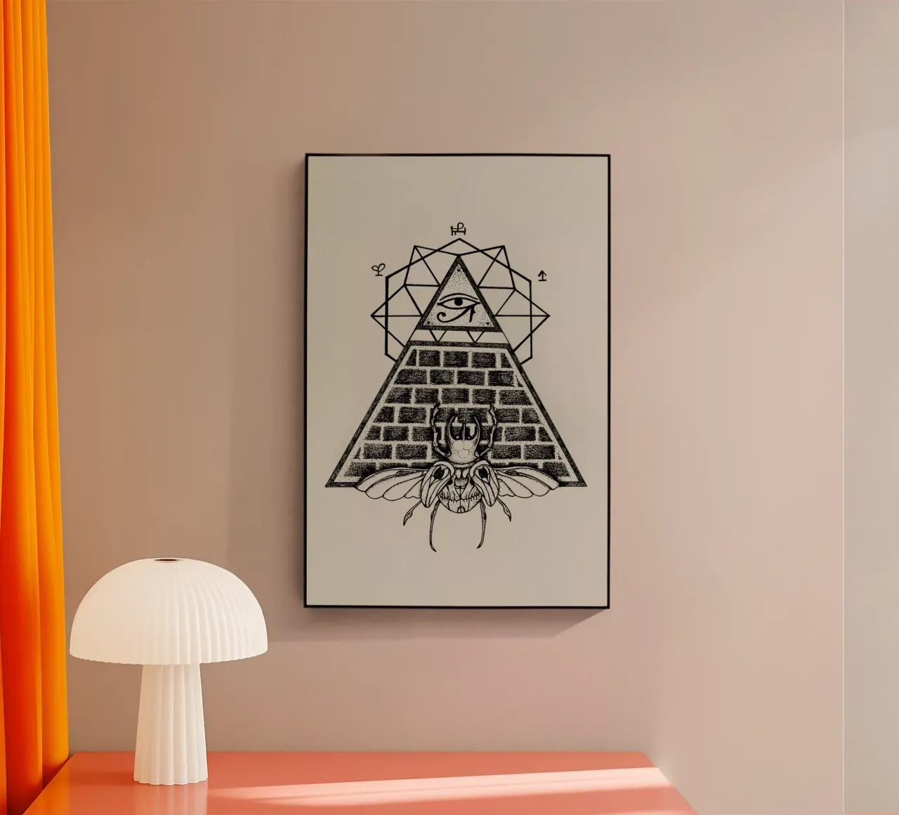 Pyramid acryl van Alejandra Sáenz