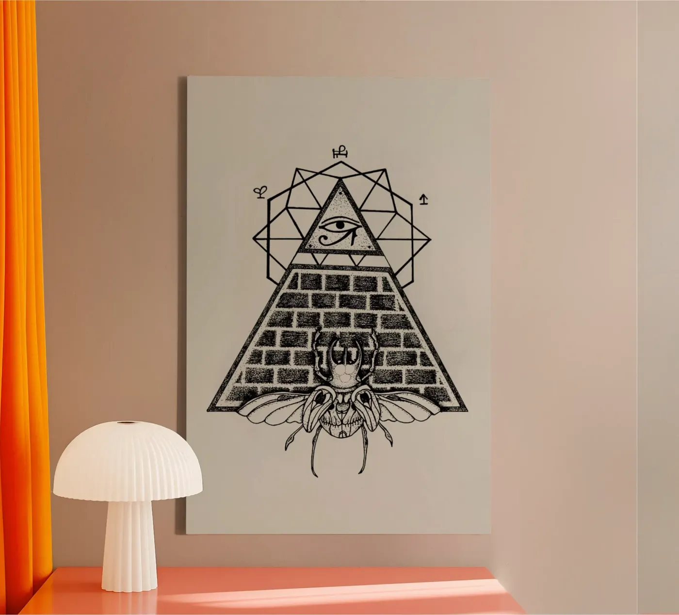 Pyramid tela da Alejandra Sáenz