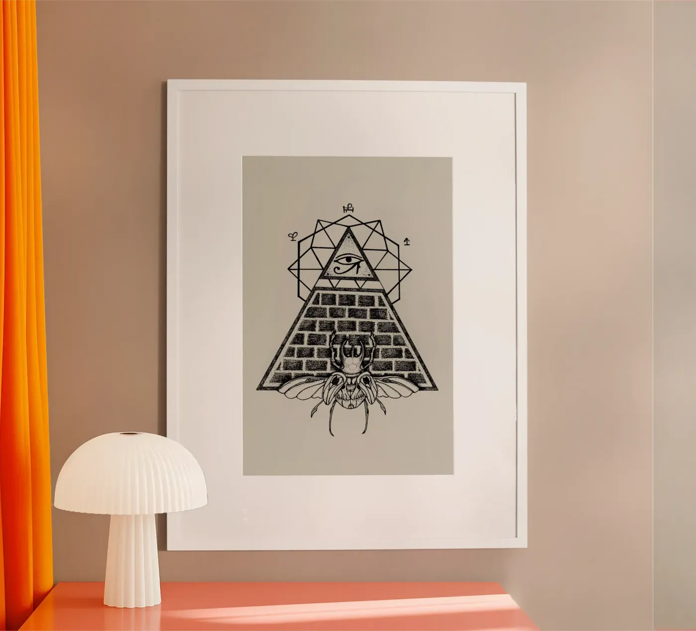Pyramid poster by Alejandra Sáenz